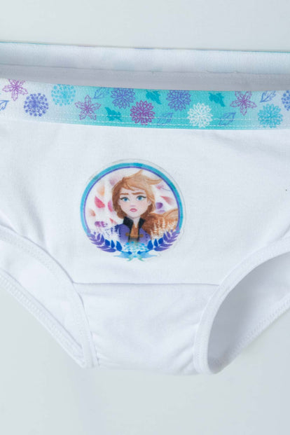  PACK X2 PANTIES DE FROZEN BLANCO Y AZUL PARA NIÑA