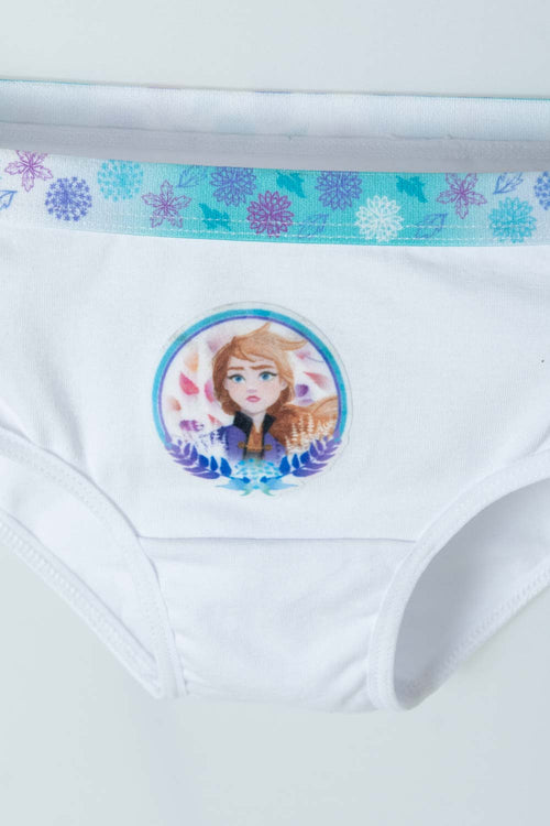 Card slide image -  PACK X2 PANTIES DE FROZEN BLANCO Y AZUL PARA NIÑA