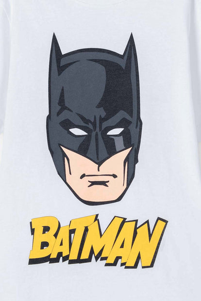  CAMISETA DE BATMAN MANGA CORTA BLANCA PARA NIÑA