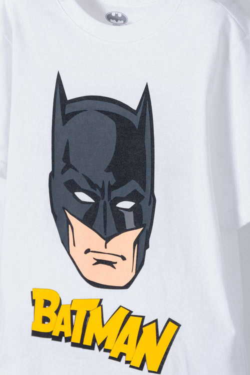 Card slide image -  CAMISETA DE BATMAN MANGA CORTA BLANCA PARA NIÑA