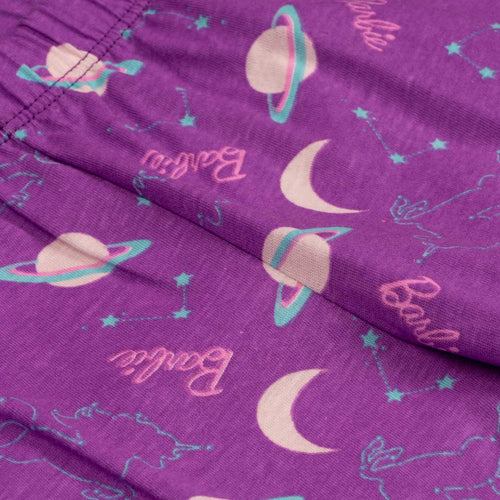 Card slide image -  PIJAMA DE BARBIE CON PANTALON LARGO BLANCO Y MORADO PARA NIÑA