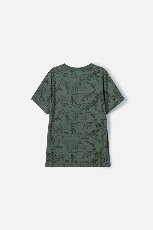 Card slide image -  CAMISETA DE JURASSIC WORLD ESTAMPADA VERDE PARA NIÑO