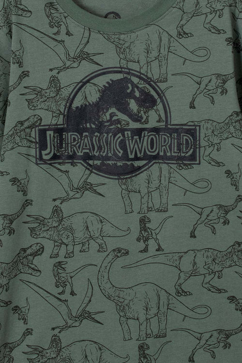 Card slide image -  CAMISETA DE JURASSIC WORLD ESTAMPADA VERDE PARA NIÑO