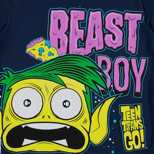 Card slide image -  CAMISETA AZUL MANGA CORTA DE TEEN TITANS GO PARA NIÑO