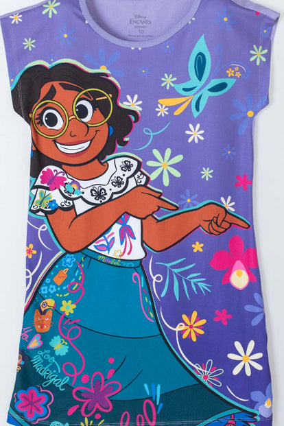  PIJAMA DE ENCANTO TIPO BATOLA LILA PARA NIÑA