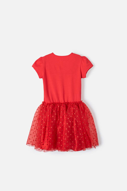 Card slide image -  VESTIDO DE MINNIE MOUSE CON FALDA DE TUTÚ ROJO PARA NIÑA