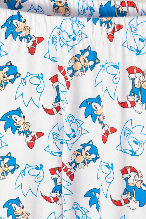 Card slide image -  PIJAMA DE SONIC CON PANTALÓN LARGO AZUL PARA NIÑO