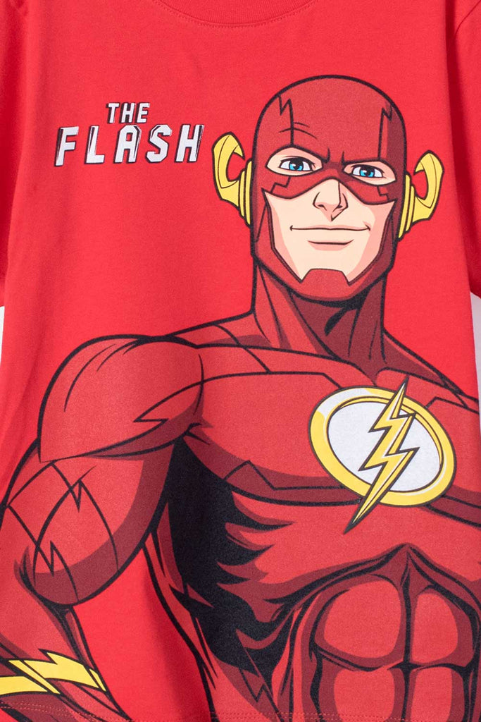 CAMISETA DE FLASH ROJA MANGA CORTA PARA NINO MIC Guatemala