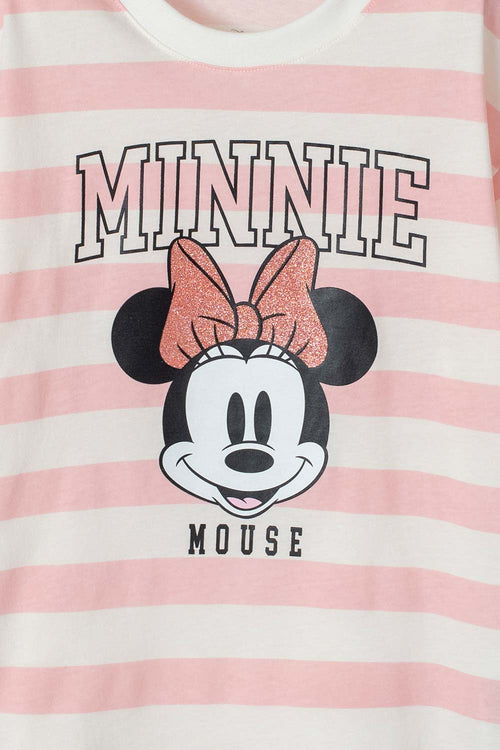 Card slide image -  CAMISETA DE MINNIE MANGA CORTA ROSADA PARA NIÑA