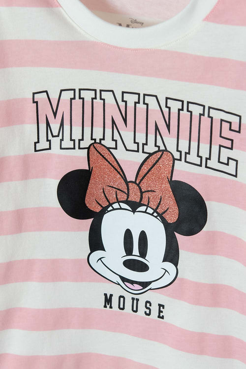 Card slide image -  CAMISETA DE MINNIE MANGA CORTA ROSADA PARA NIÑA