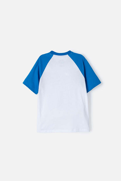  CAMISETA DE MARIO BROS MANGA CORTA BLANCA PARA NIÑO