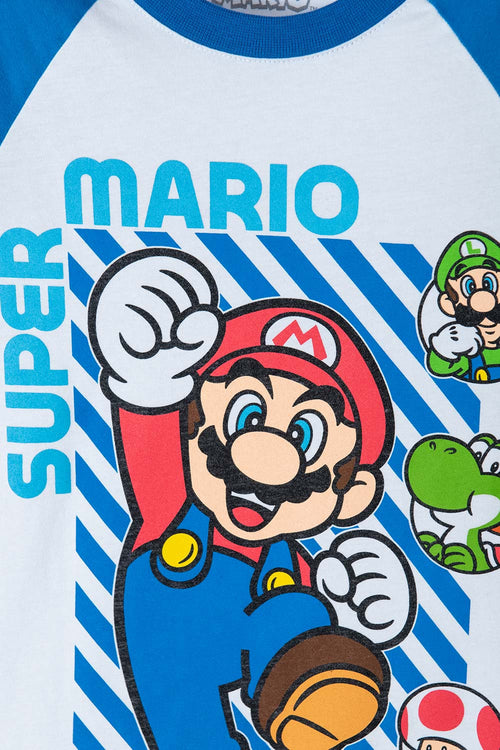 Card slide image -  CAMISETA DE MARIO BROS MANGA CORTA BLANCA PARA NIÑO