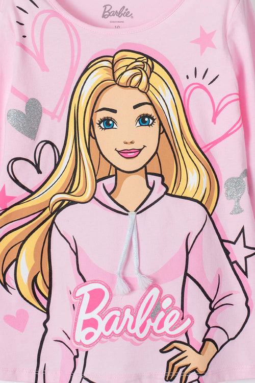 Card slide image -  CAMISETA DE LA BARBIE MANGA LARGA ROSADO PARA NIÑA