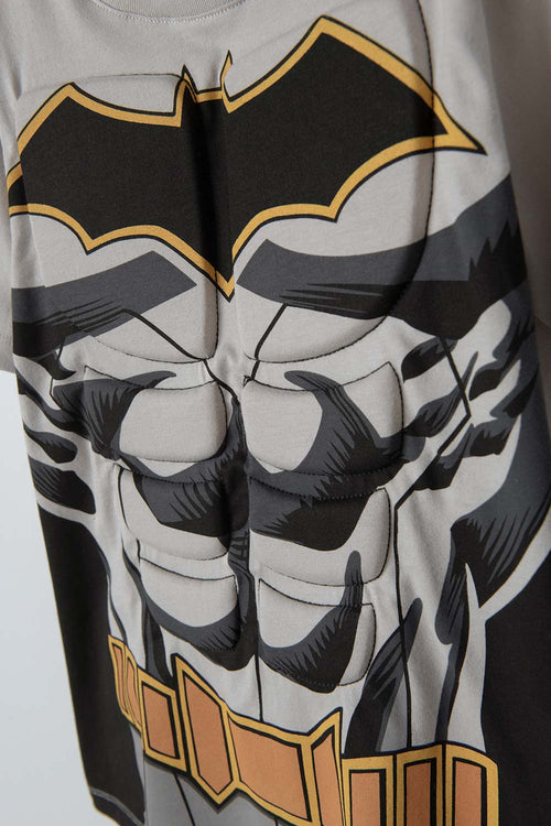 Card slide image -  CAMISETA DE BATMAN MANGA CORTA GRIS PARA NIÑO