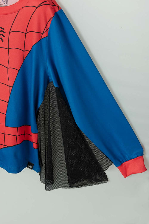 Card slide image -  PIJAMA DE SPIDER-MAN CON PANTALÓN LARGO AZUL, ROJO Y NEGRO PARA NIÑO