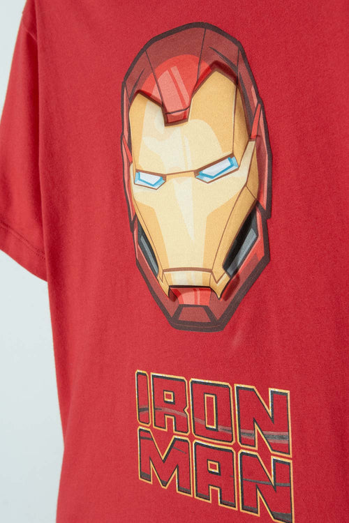 Card slide image -  CAMISETA DE IRONMAN MANGA CORTA ROJA PARA NIÑO