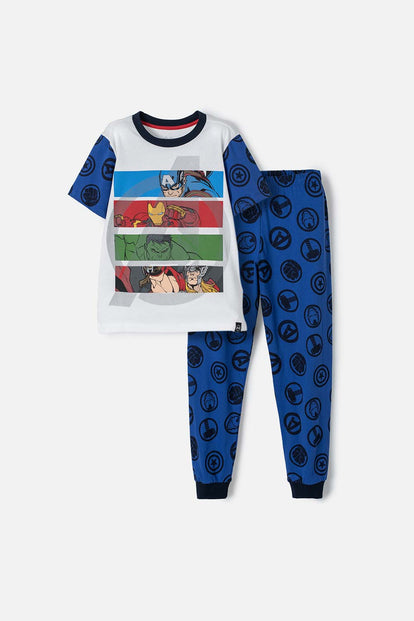  PIJAMA DE MARVEL CON PANTALÓN LARGO MULTICOLOR PARA NIÑO