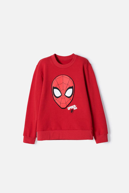  BUZO DE SPIDERMAN CERRADO ROJO PARA NIÑO