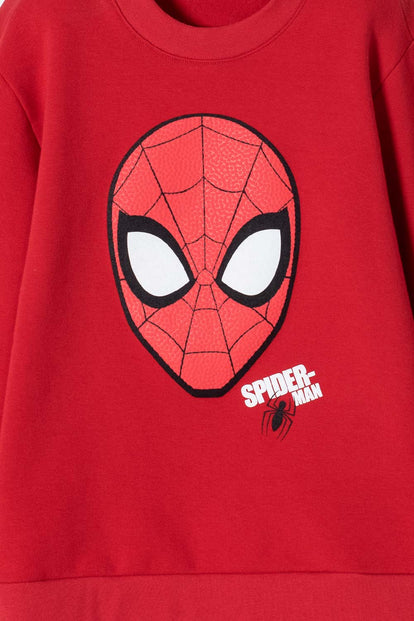  BUZO DE SPIDERMAN CERRADO ROJO PARA NIÑO