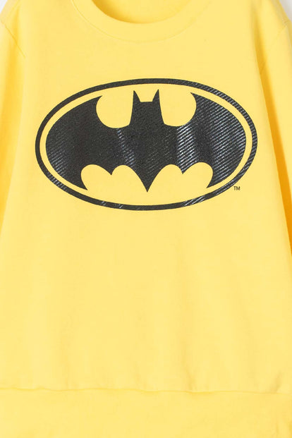  BUZO DE BATMAN CERRADO AMARILLO PARA NIÑO