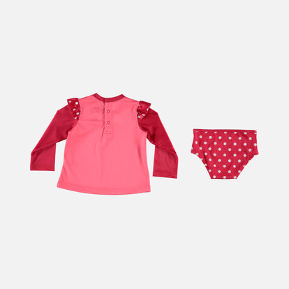 Traje de fashion baño minnie mouse para niña