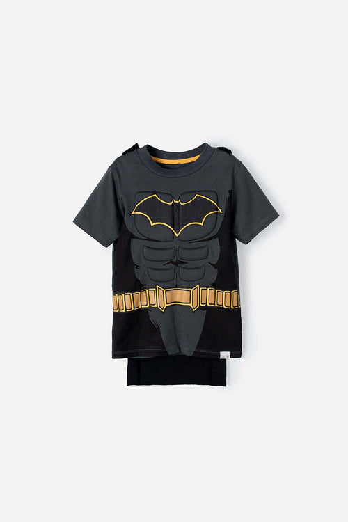 Card slide image -  CAMISETA DE BATMAN CON CAPA REMOVIBLE PARA NIÑO DE 2T A 5T