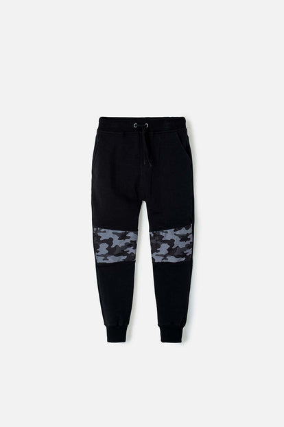  JOGGER MIC ESTAMPADO NEGRO PARA NIÑO