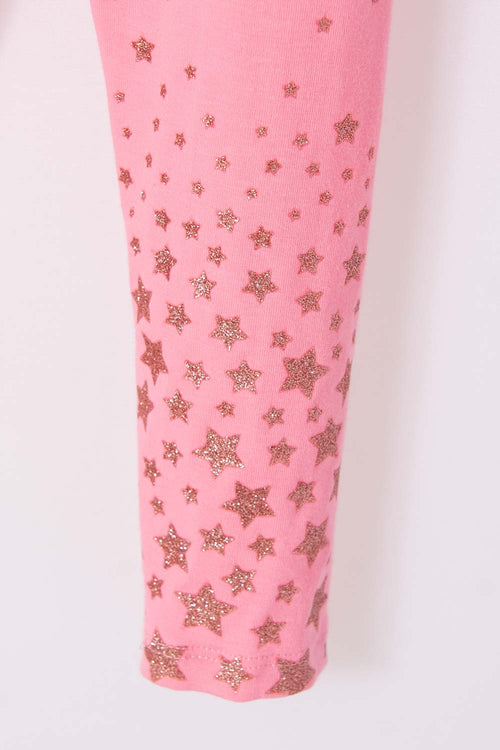 Card slide image -  LEGGINS LITTLEMIC ESTAMPADO ROSADO PARA NIÑA 2T A 5T