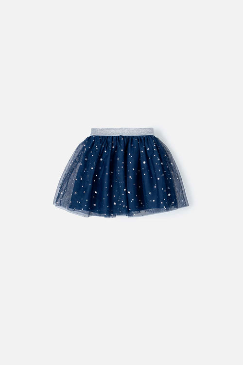 Card slide image -  FALDA DE LITTLEMIC CON TULL AZUL PARA NIÑA 2T A 5T
