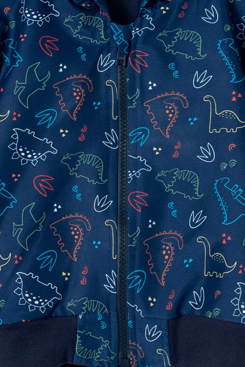 Card slide image -  CHAQUETA LITTLEMIC AZUL CON CAPUCHA PARA BEBÉ NIÑO