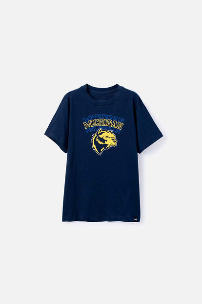  CAMISETA DE MIC MANGA CORTA AZUL PARA NIÑO