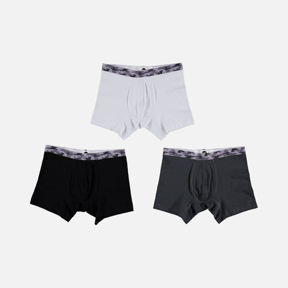  PACK X3 BOXERS DE MIC BLANCO,GRIS Y NEGRO PARA NIÑO