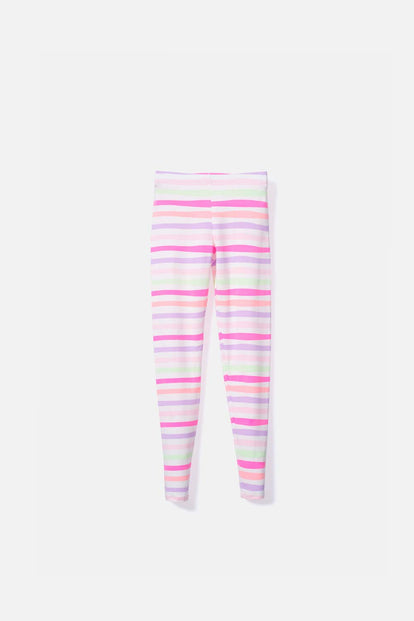  LEGGINS DE MIC CON RAYAS MULTICOLOR PARA NIÑA