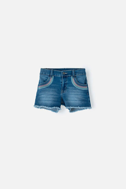  SHORT DE MIC INDIGO MEDIO PARA NIÑA