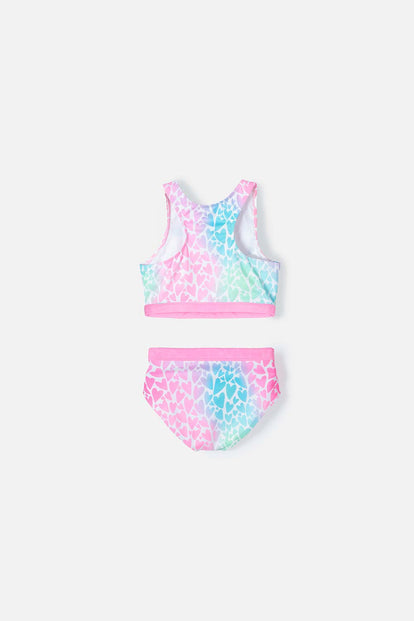  CONJUNTO BAÑO DE MIC MULTICOLOR PARA NIÑA