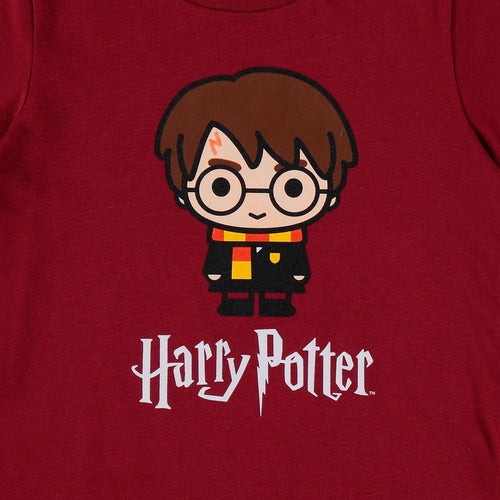 Card slide image -  PIJAMA DE NIÑO, MANGA CORTA/PANTALÓN LARGO VINOTINTO DE HARRY POTTER WARNER BROS