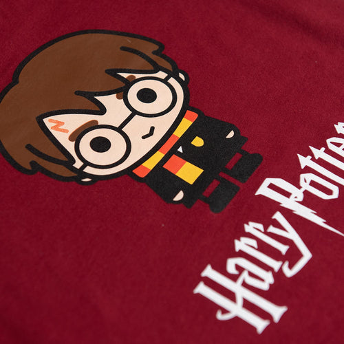 Card slide image -  PIJAMA DE NIÑO, MANGA CORTA/PANTALÓN LARGO VINOTINTO DE HARRY POTTER WARNER BROS