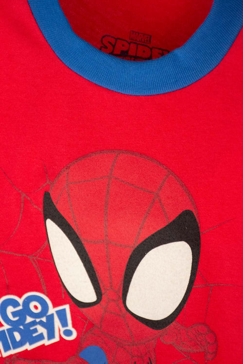 Card slide image -  PIJAMA SPIDEY AND HIS AMAZING FRIENDS ROJO Y AZUL PARA NIÑO 2T A 5T