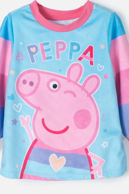  PIJAMA PEPPA PIG DE PANTALÓN MULTICOLOR PARA NIÑA 2T A 5T