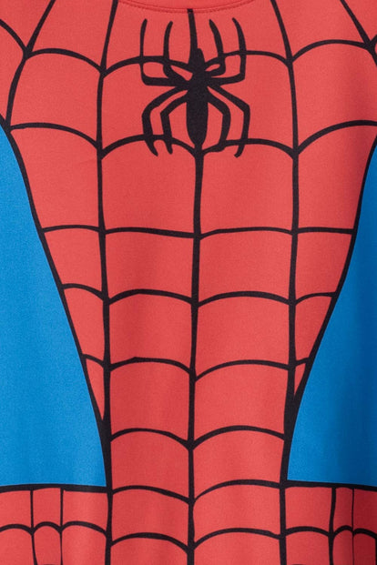  PIJAMA DE SPIDER-MAN CON PANTALÓN LARGO AZUL, ROJO Y NEGRO PARA NIÑO 2T A 5T