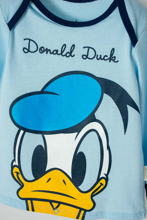 Card slide image -  PIJAMA PATO DONALD CON PANTALÓN LARGO AZUL PARA BEBÉ NIÑO