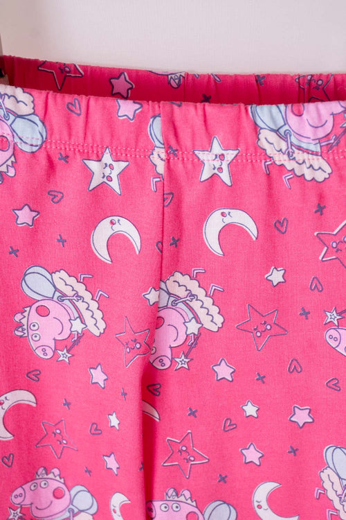 Card slide image -  PIJAMA PEPPA PIG CON PANTALÓN LARGO MARFIL Y ROSADO PARA NIÑA 2T A 5T