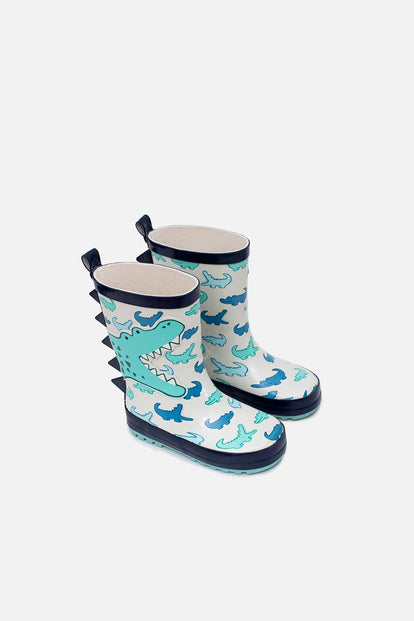  BOTA DE LLUVIA LITTLEMIC AZUL Y BLANCO PARA NIÑO